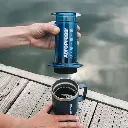 AeroPress Coffee Maker - Clear Blue