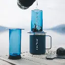 AeroPress Coffee Maker - Clear Blue