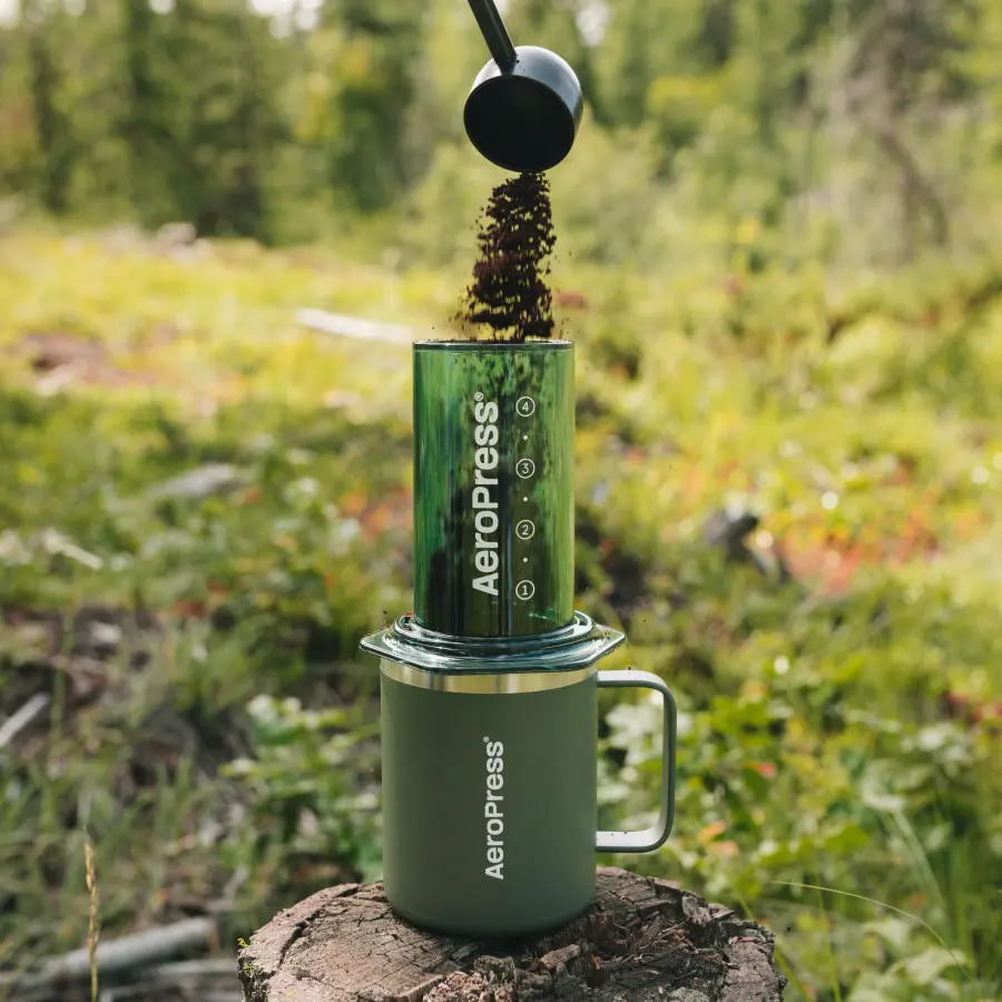 AeroPress Coffee Maker - Clear Green