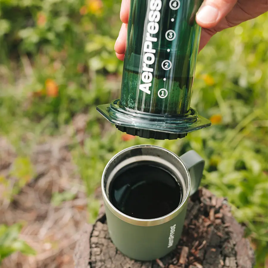 AeroPress Coffee Maker - Clear Green