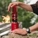 AeroPress Coffee Maker - Clear Red