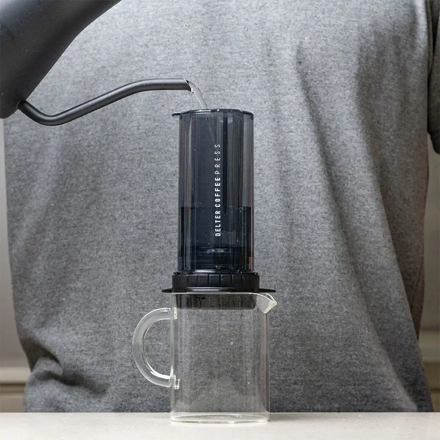 Delter Coffee Press Grey