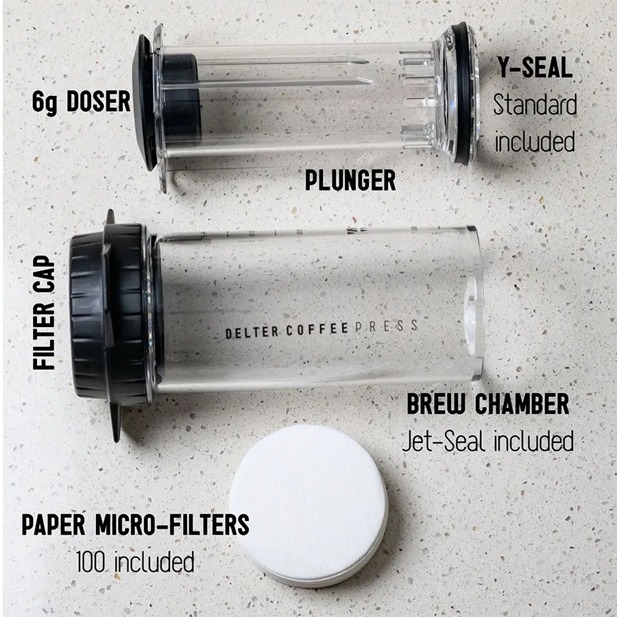 Delter Coffee Press Clear