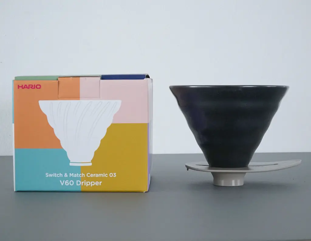 HARIO V60 Switch & Match Ceramic Dripper 03 - Matte Black