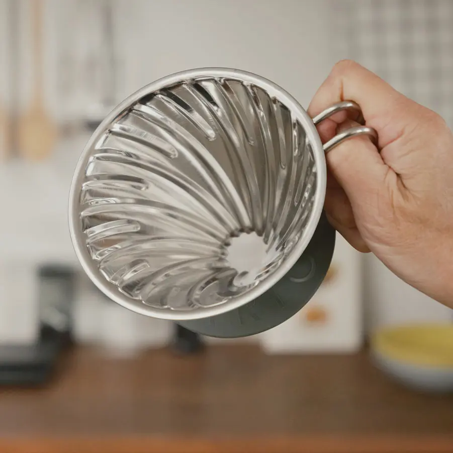 V60 Metal Dripper - Stainless Steel