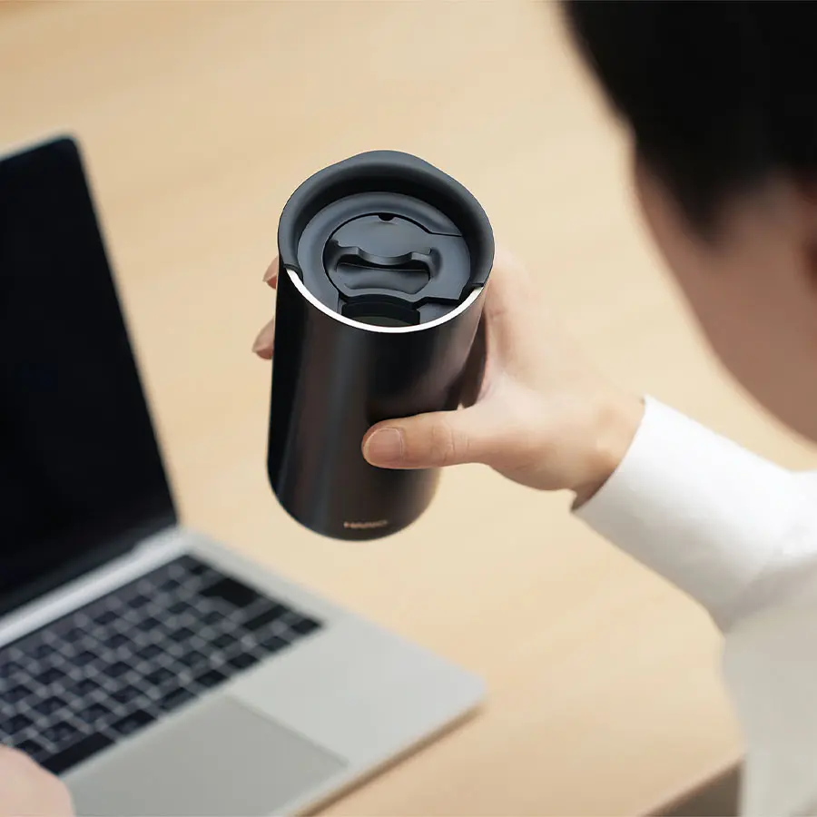 Double-Walled Tumbler with Ceramic Coating 350ml - Black