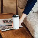 Double-Walled Tumbler with Ceramic Coating 350ml - White