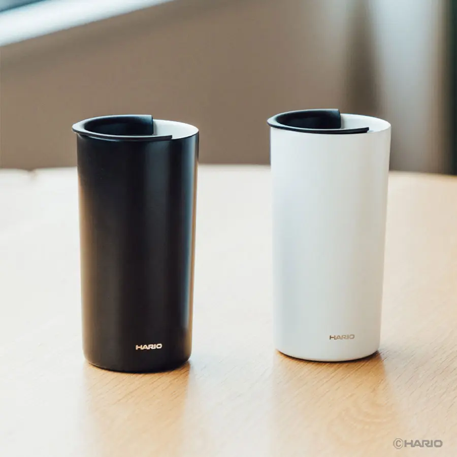 Double-Walled Tumbler with Ceramic Coating 350ml - White