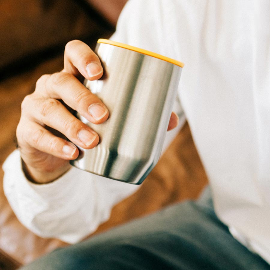 Stainless Steel Mug MIOLOVE Yellow