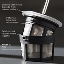 P0 Ultralight Travel Coffee Press Frost Wisteria