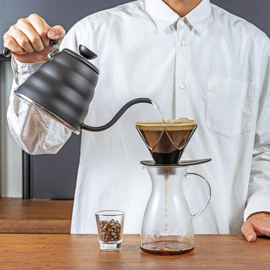 V60 One Pour Dripper MUGEN Transparent Black