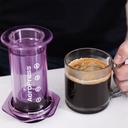 AeroPress Coffee Maker - Clear Purple