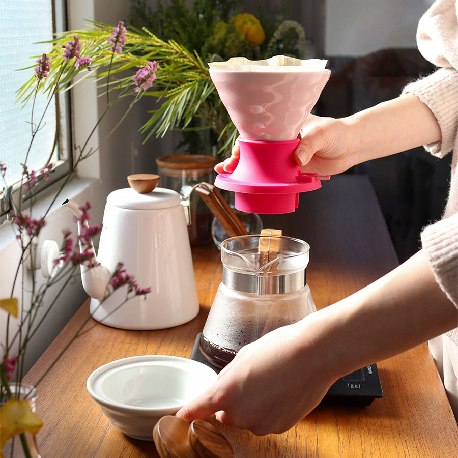 Ceramic Immersion Coffee Dripper SWITCH 02 - Pink 