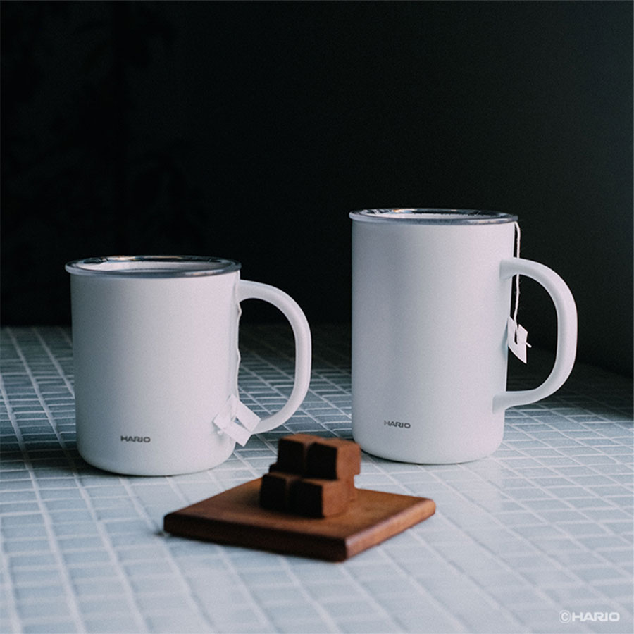 Ceramic Coating Double-Walled Thermal Mug 350ml - White