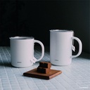 Ceramic Coating Double-Walled Thermal Mug 350ml - White