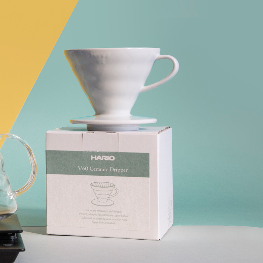 Coffee Dripper V60 02 Ceramic white - Bloom Series