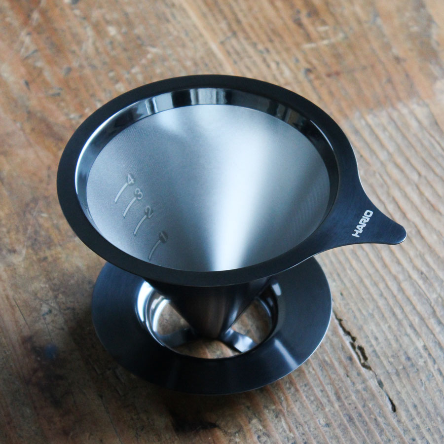 Double Mesh Metal Dripper 02 - Metal Black