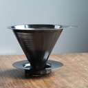 Double Mesh Metal Dripper 02 - Metal Black