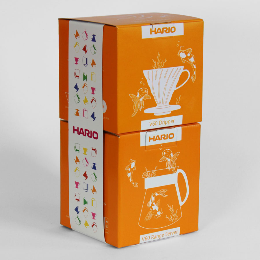 V60 Dripper & Server Set 02 - Koi Orange