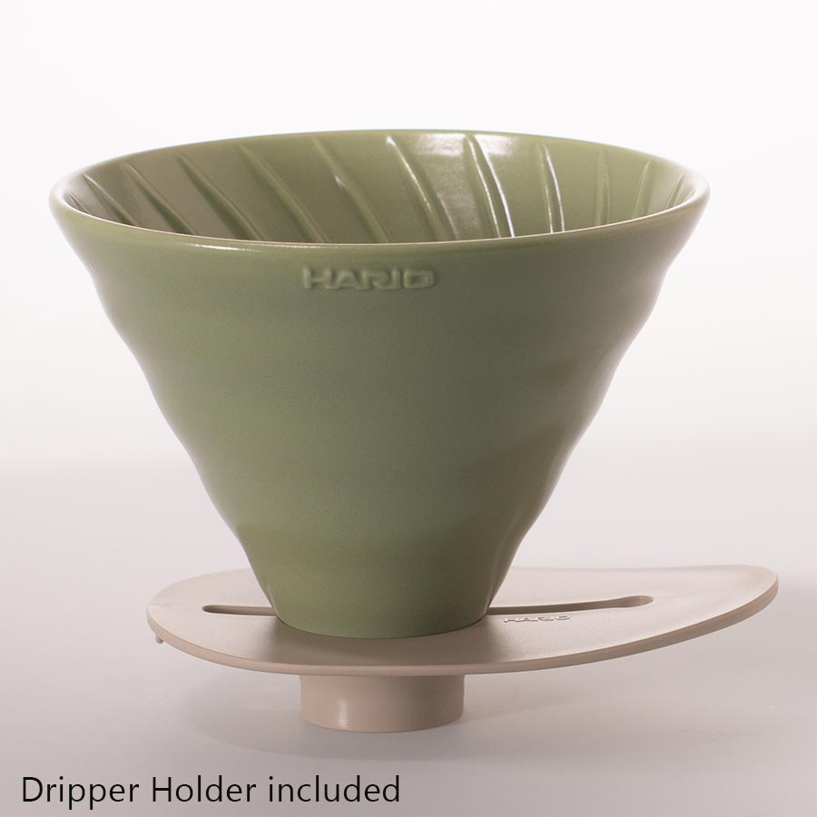 HARIO V60 Switch & Match Ceramic Dripper 03 - Oil Green 