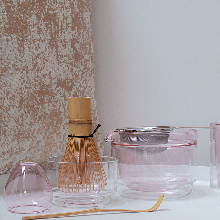 Double-walled Matcha Bowl 300ml - Pink