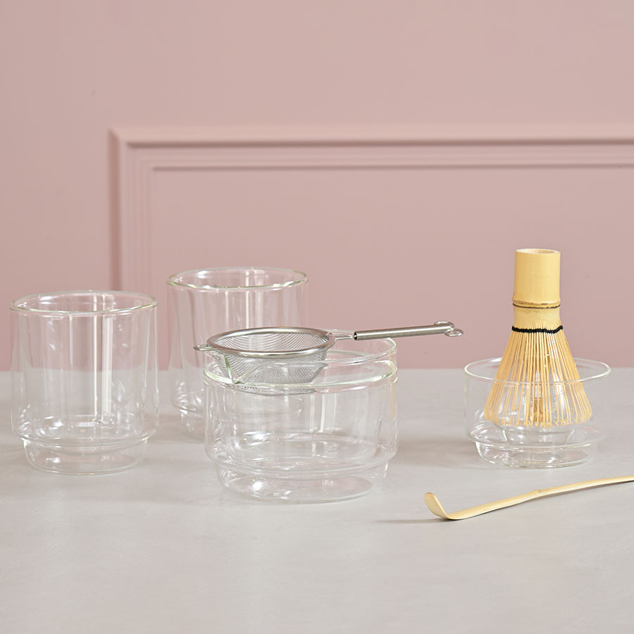 Double-walled Matcha Bowl 300ml - Clear