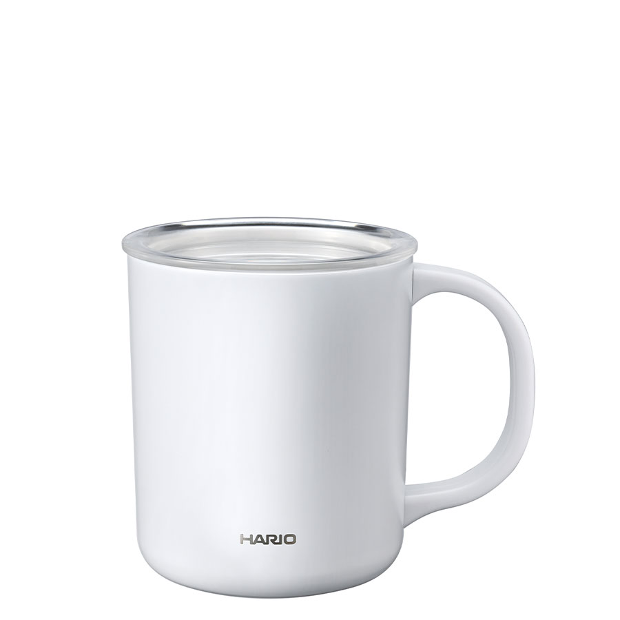 Ceramic Coating Double-Walled Thermal Mug 350ml - White