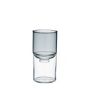 Glass Flower Vase 200 ml - Transparent Black