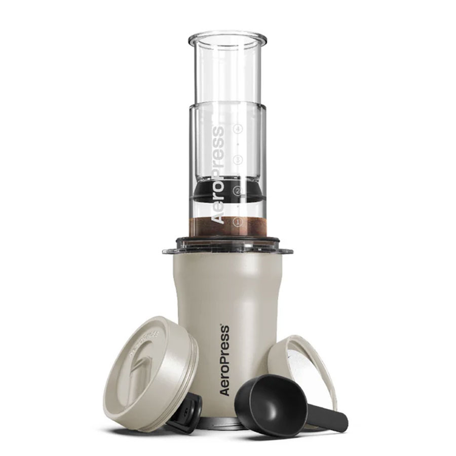 AeroPress Go Plus Travel System - Cream 