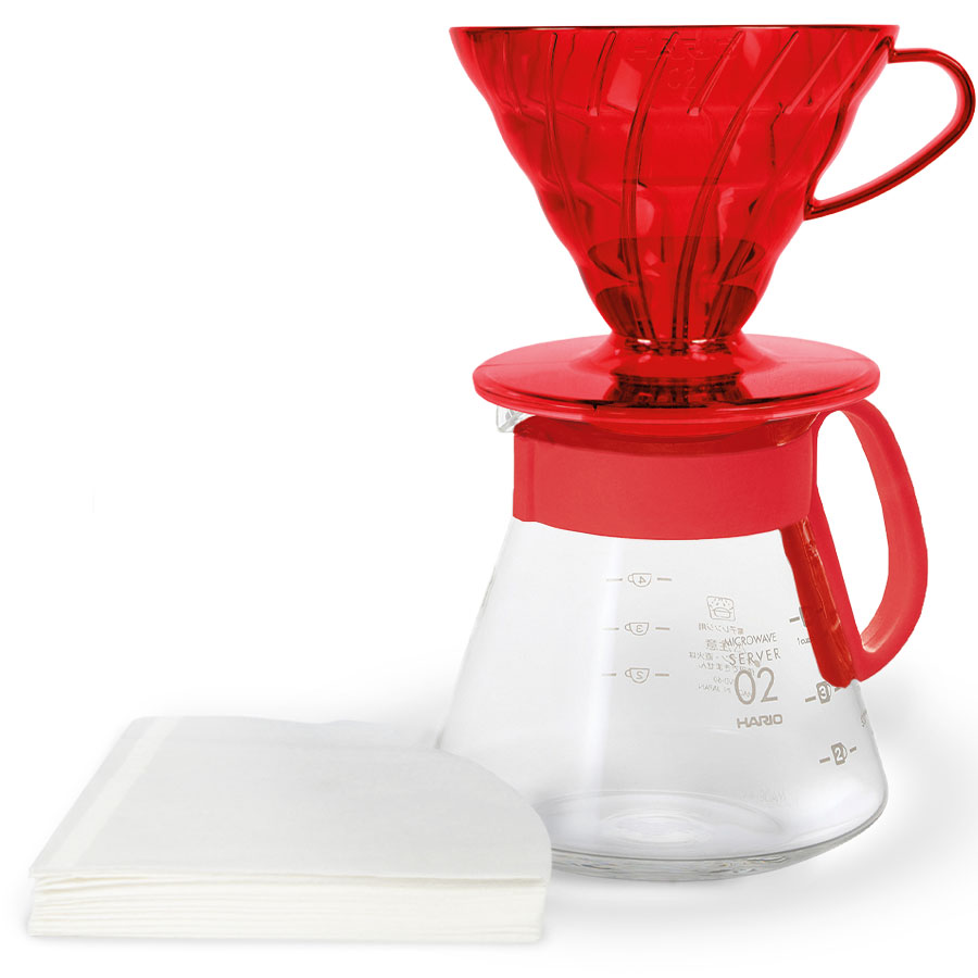 V60 Dripper & Server Set 02 - Desert Red