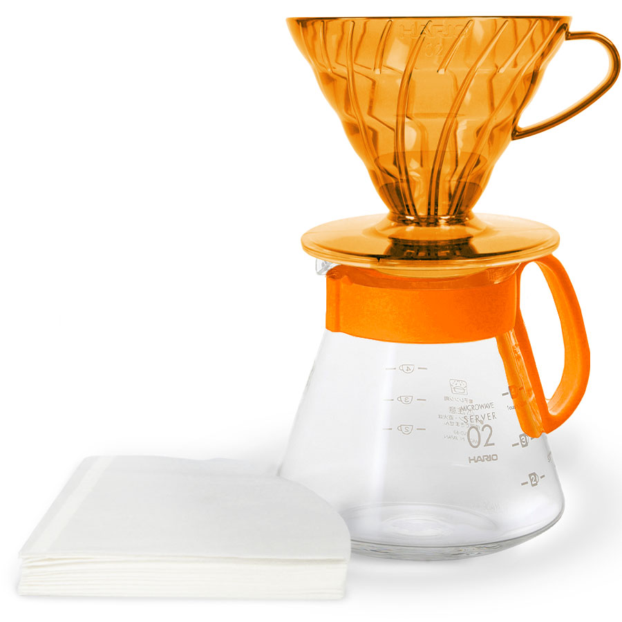 V60 Dripper & Server Set 02 - Koi Orange