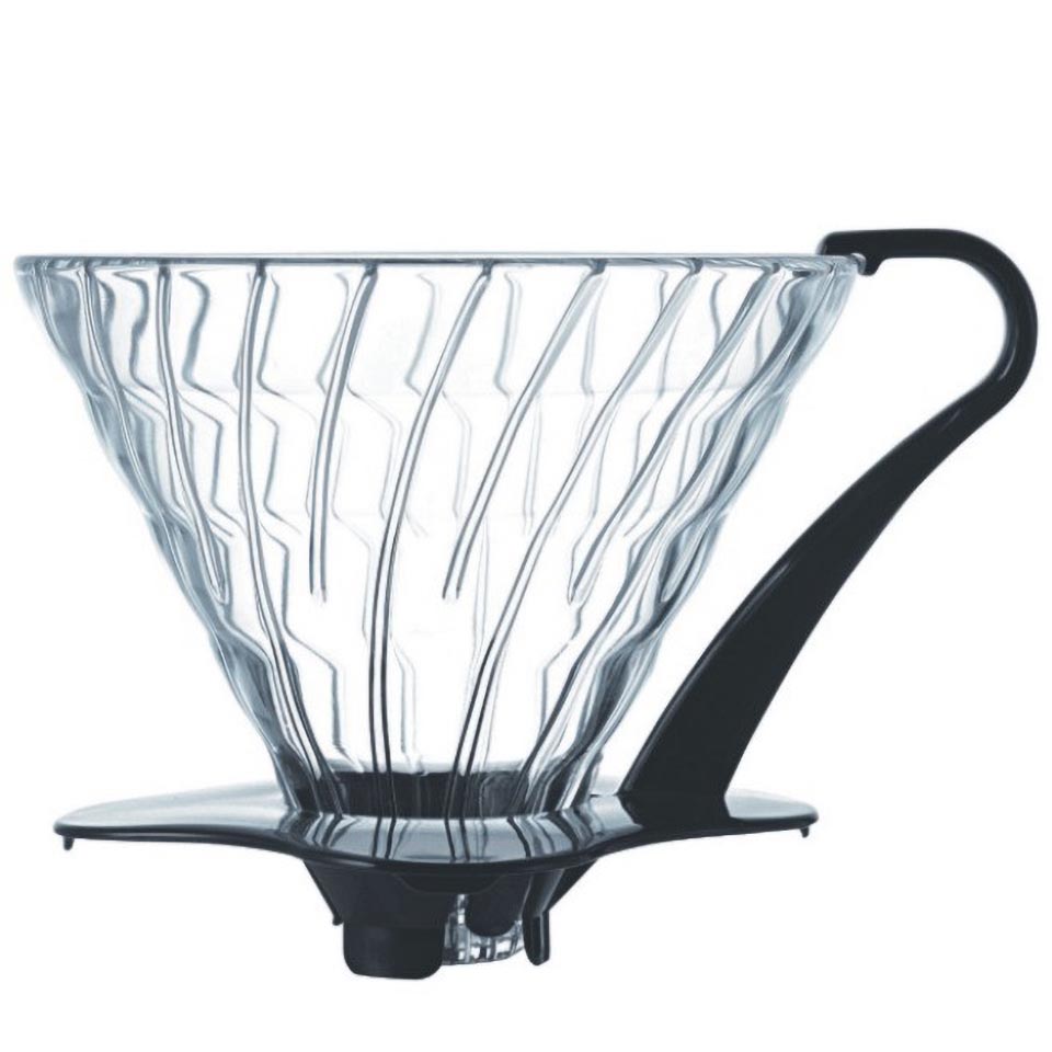 Glass Coffee Dripper V60 03 - Black