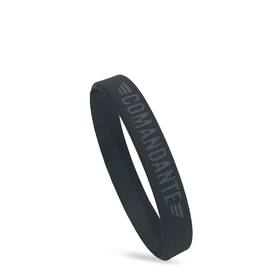 Comandante Wrist Band, 100% silicon, black small