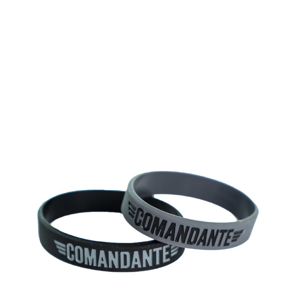 Comandante Wrist Band, 100% silicon, black small