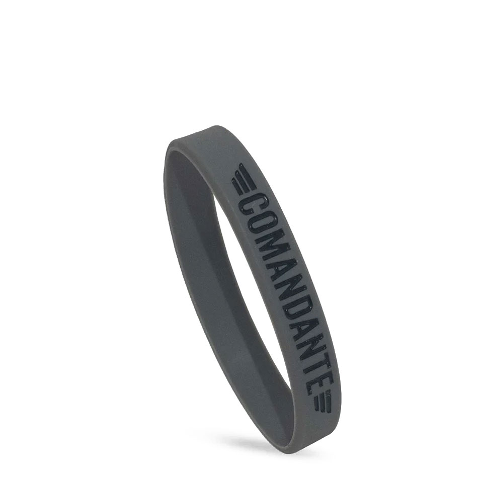 Comandante Wrist Band, 100% silicon, grey small