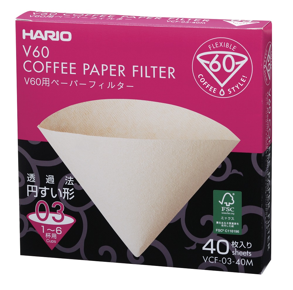 Paper Filter V60 03 Box - "Misarashi" 40 Sheets