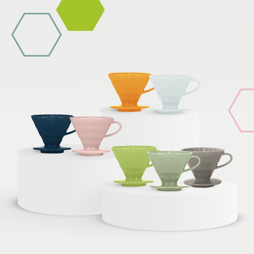 Hario Ceramic Dripper Colour Edition "Multi Colour Bundle"