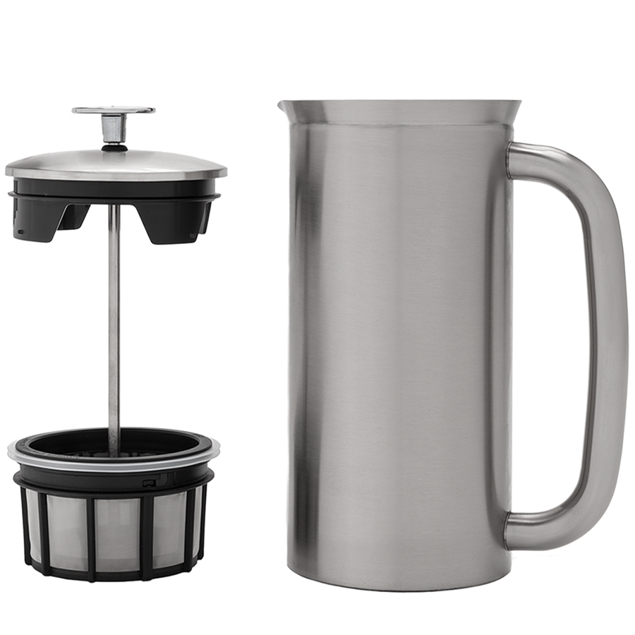 P7 French Press Coffee Maker 32oz/950ml - Brushed