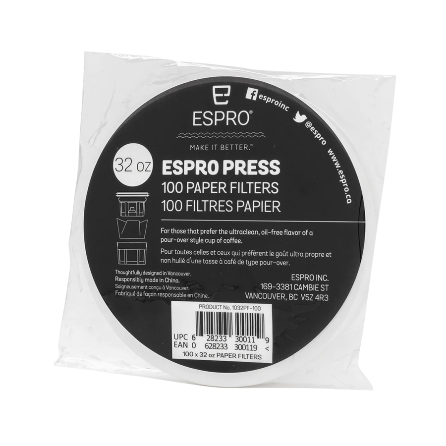 Coffee Paper Filter, 32 oz, 100 pack