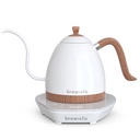 [BA6VKVDE-PWW] Brewista Artisan 0.6L Gooseneck Variable Kettle - Matte White - Wood Accents