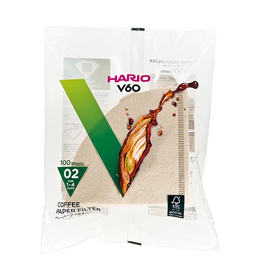 [VCF-02-100M] Paper Filter V60 02 - "Misarashi" 100 Sheets