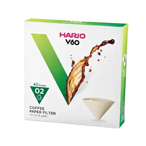 [VCF-02-40M] Paper Filter V60 02 Box - "Misarashi" 40 Sheets