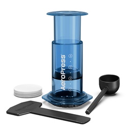 [90BL05] AeroPress Coffee Maker - Clear Blue