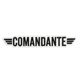 [4333] Comandante Patches - Logo Black/White