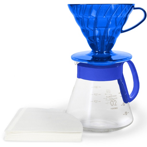 [VDXVD-02-TOB] V60 Dripper & Server Set 02 - Ocean Blue
