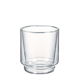 [MACC-370-T] Double-walled Matcha Cup 370ml - Clear