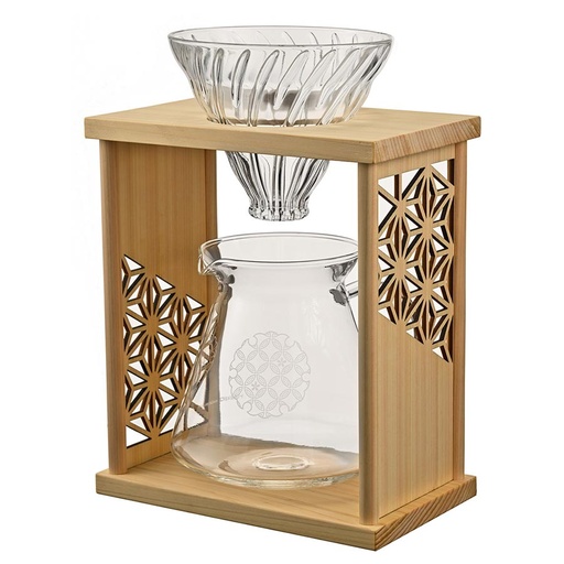 [DSS-ASN] AYA Series V60 Drip Stand-Set Asanoha - Natural